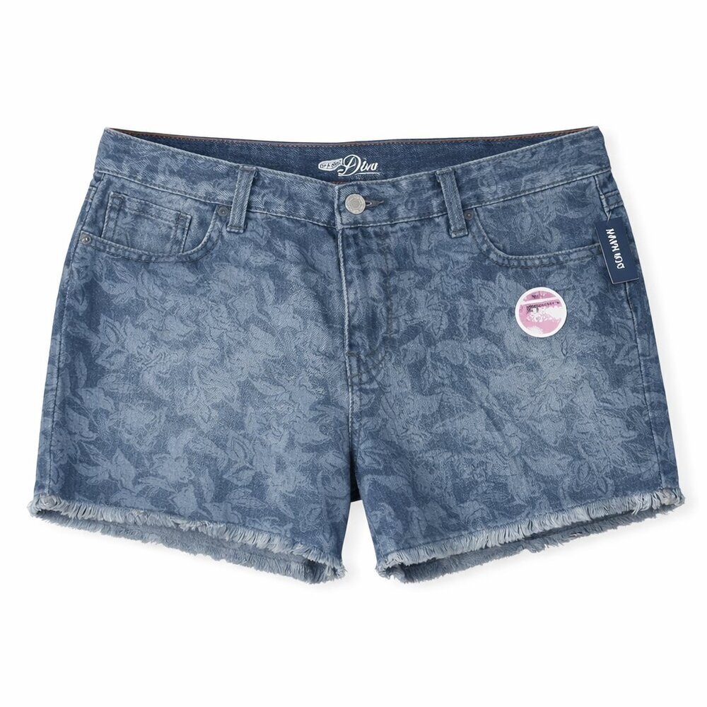 NWT OLD NAVY The Diva Cutoff Jean Flower Shorts 14